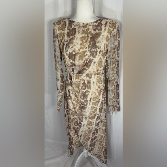 LOVERS + FRIENDS Bracken Snake Print Dress M - Picture 2 of 9